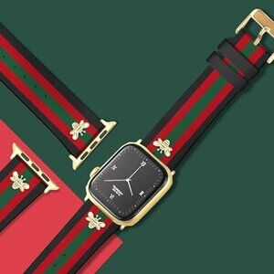 Leather Wristband with Charm